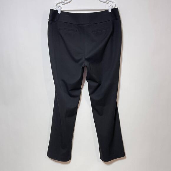 Halogen Pants Womens Plus 16W Black Straight Leg Stretchy Chino Trousers 40x33 - Picture 2 of 10